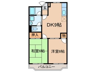 ラモードニシカワⅡの物件間取画像